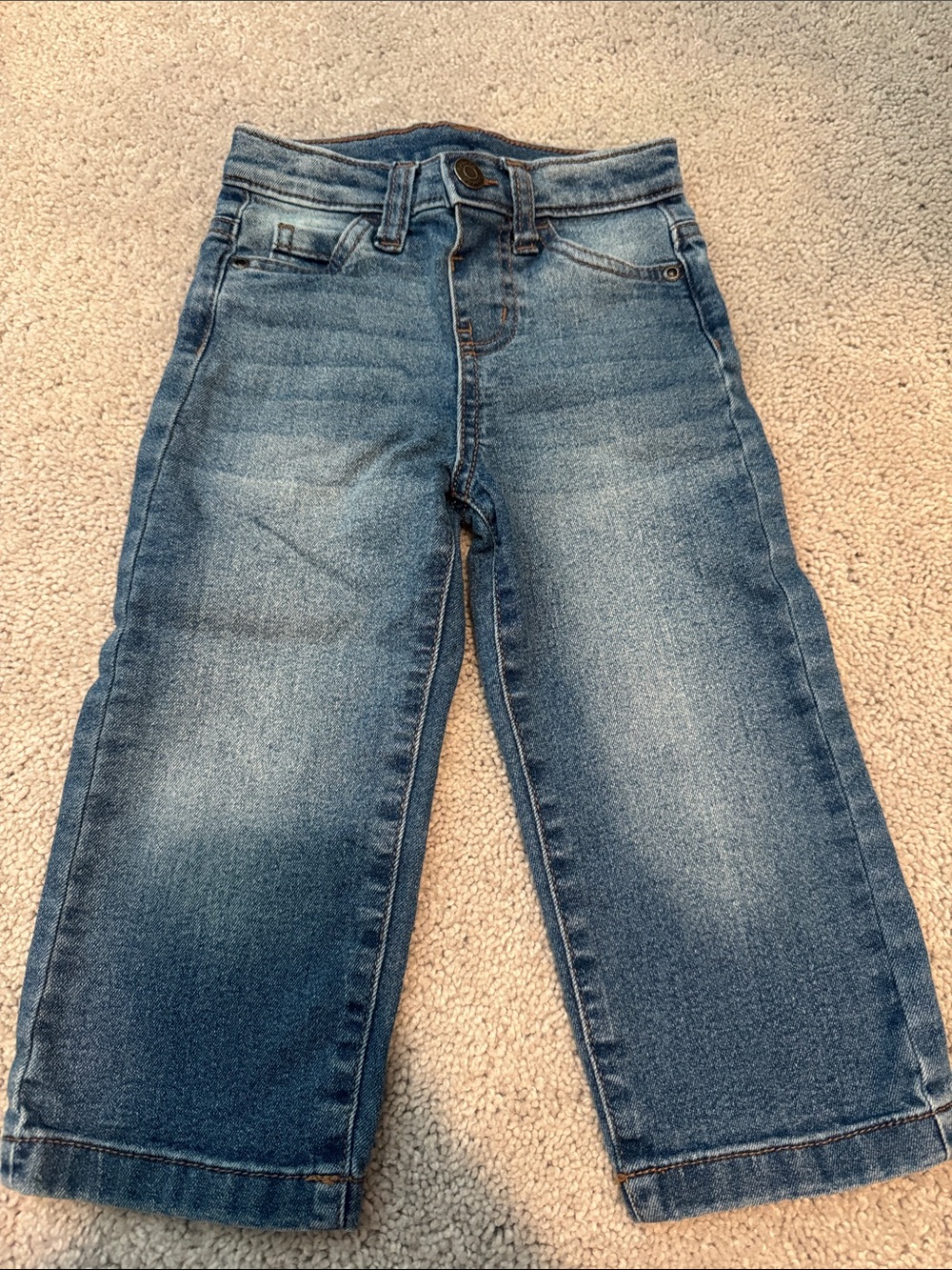 George Medium Blue Wide-Leg Jeans